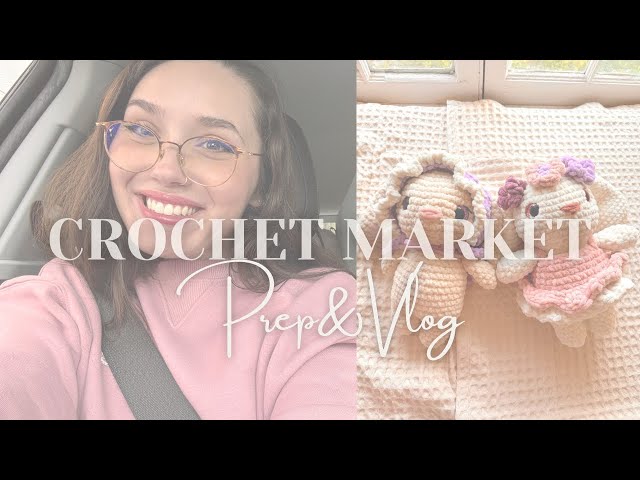 ✨Crochet market & prep  😱 IN A MALL 😅 interesting experience….