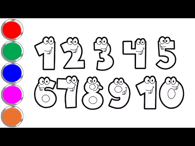 Learn Numbers 1 to 10 | Learn colors for kids with ABC song nursery rhymes