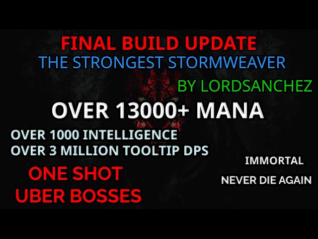 Final Update - Strongest Archmage Build 13k Mana Spark Stormweaver - PoE 2