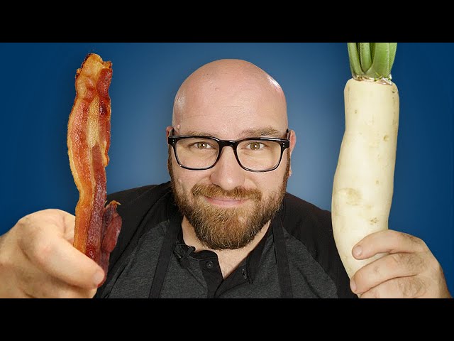 Making Incredibly REALISTIC BACON from a Daikon RADISH