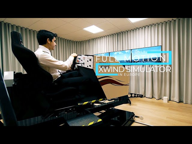 ¡ÚNICO simulador FULL MOTION para viento cruzado de Europa! | Redbird Xwind simulator | One Air