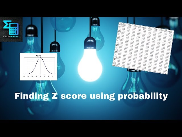 Finding indicated Z score (Case Study)