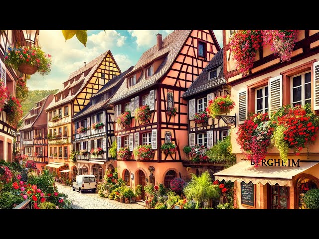 Walk with me Through Alsace's MOST Picturesque Village in 4K