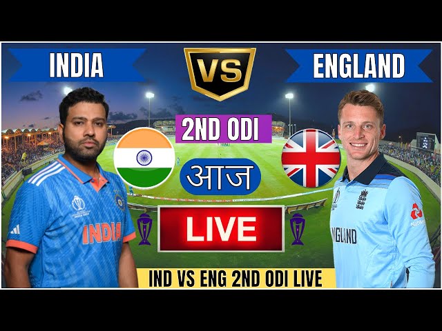 Live India Vs England 2nd Odi Live |IND Vs ENG Live Match Today Last 10 Overs 2nd Innings #livescore