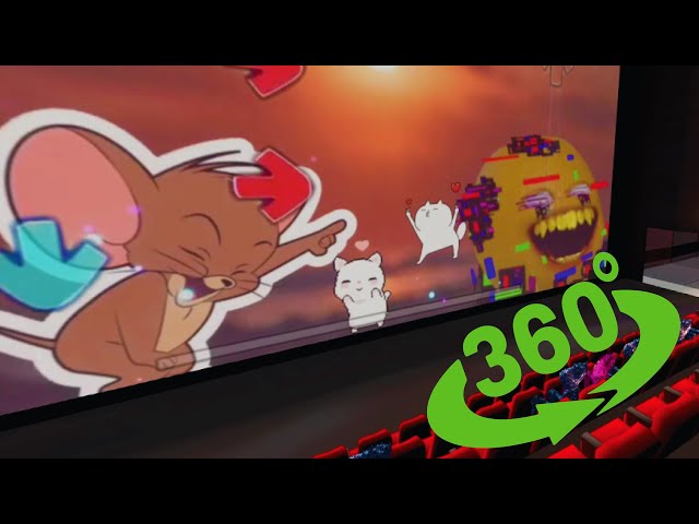 VR 360 FNF jerry vs annoying orange battle | corrupted sliced | VR 360 cinema | 360 jerry video