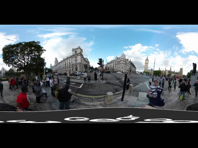 Brexit protest in central London 360°