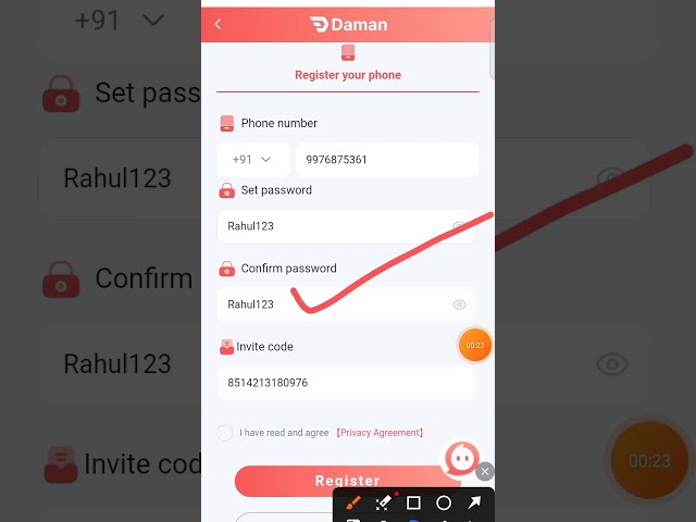 Daman App Me Register Kaise Kare || daman game account kaise banaye || Create account in daman game