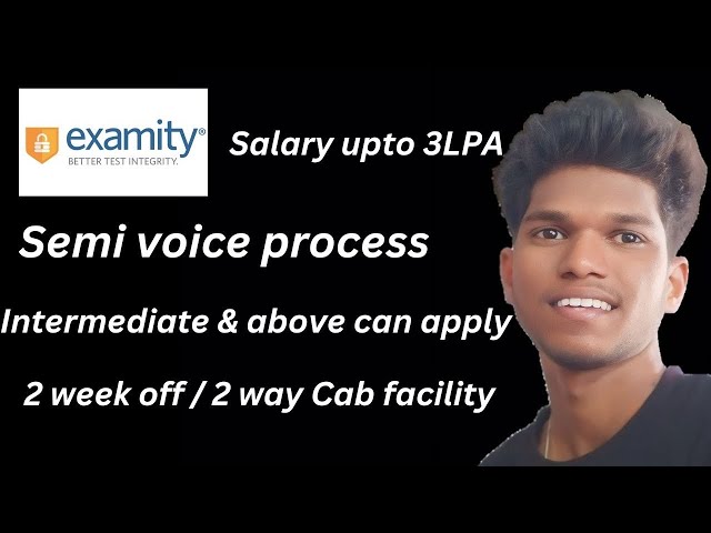 Latest jobs in Examity Hyderabad|| Semi voice process jobs in Examity Hyderabad #jobs @gdpjobs