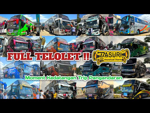 Bus Telolet Basuri Remix Terbaru Bus Pariwisata Datang ke Pangandaran Trip Mania!!