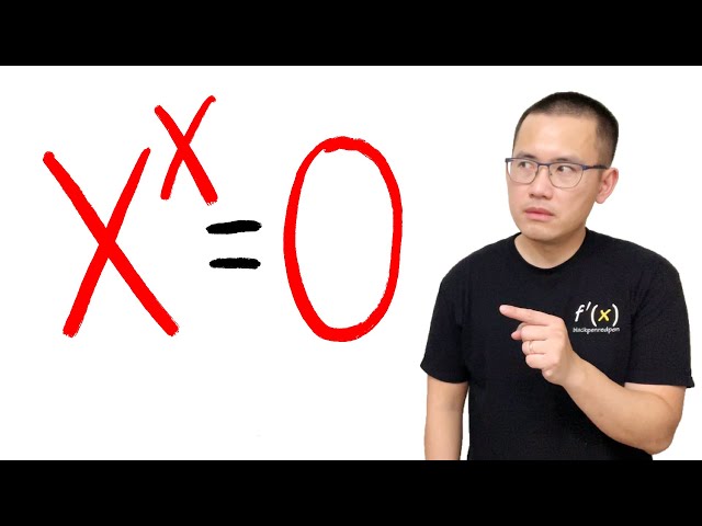 Is x^x=0 solvable?