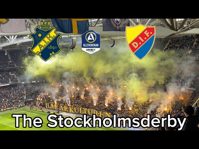 EXPERIENCING THE STOCKSHOLMSDERBY! Aik - Djurgården at Friends Arena