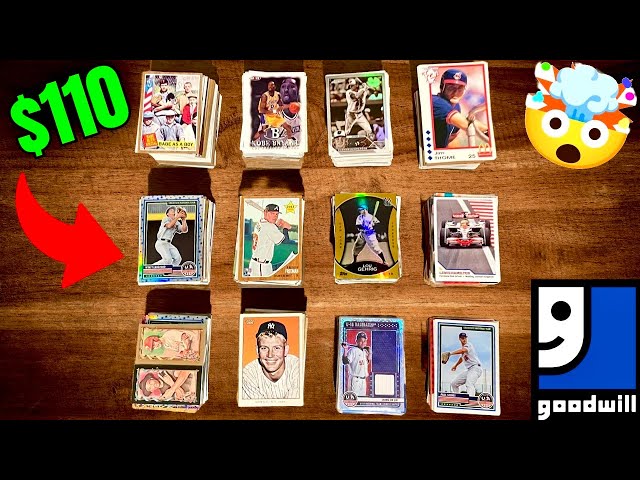 I RISKED $110 ON SPORTS CARDS HAUL FROM GOODWILL!