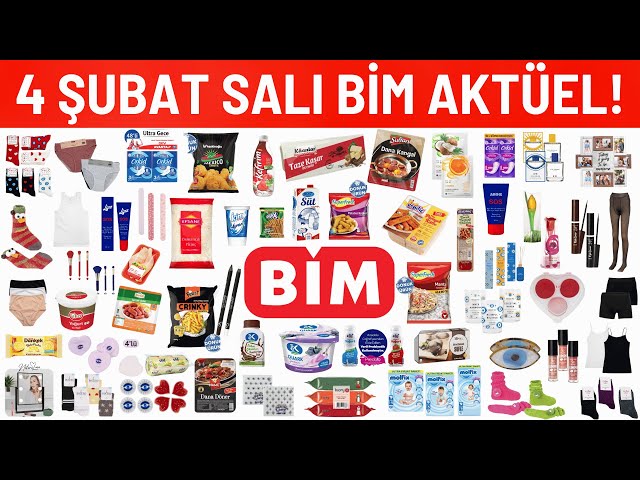 🚀 4 Şubat Salı BİM Aktüel Kataloğu! 🍫 Tatlılar, 🛍 Kozmetik ve Daha Fazlası! 🏃‍♂️ KAÇIRMAYIN! 🔥