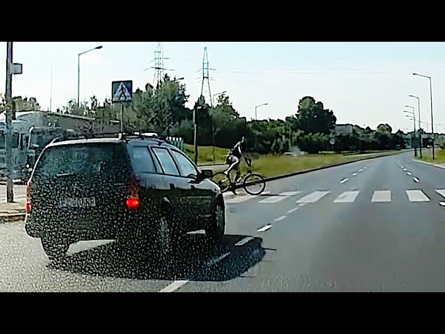 Cyclist at red light