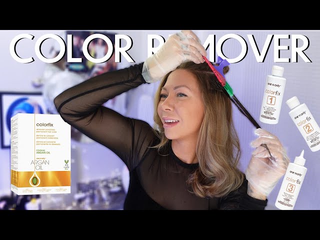 how to use COLORFIX permanent hair color remover from Sally's