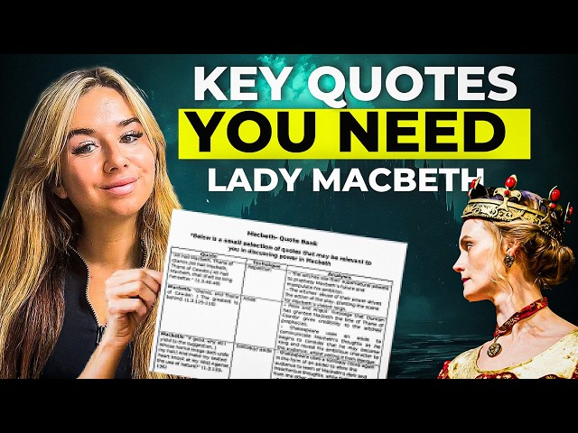 Lady Macbeth Key Quotes (for every act!)