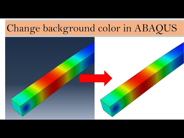 How to change background color in ABAQUS CAE?