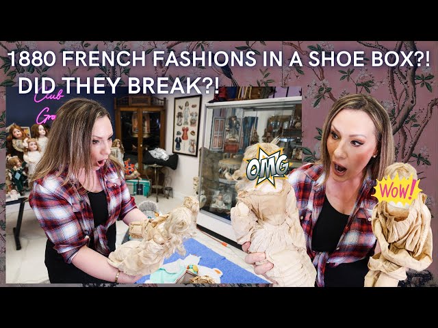 ANTIQUE FRENCH FASHION DOLLS IN A SHOE BOX?! DOLL UNBOXING + SHOP UPDATE | BRU AND FRANCOIS GAULTIER