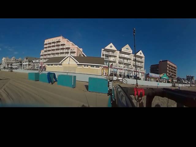 Ocean City Jeep Jam 2016. 360 vr video of sundays Beach crawl