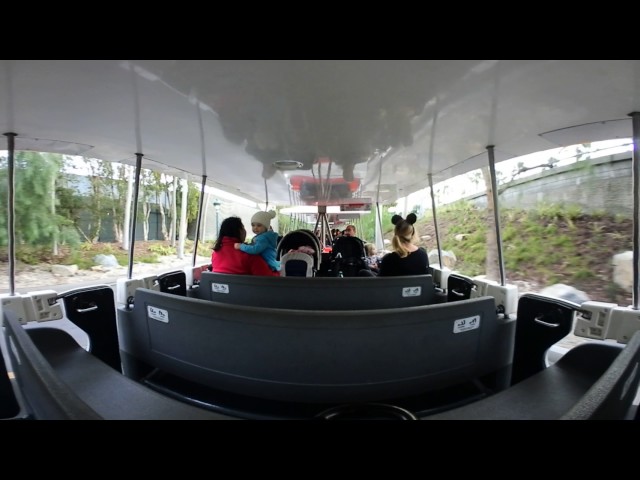 Mickey and Friends parking lot tram