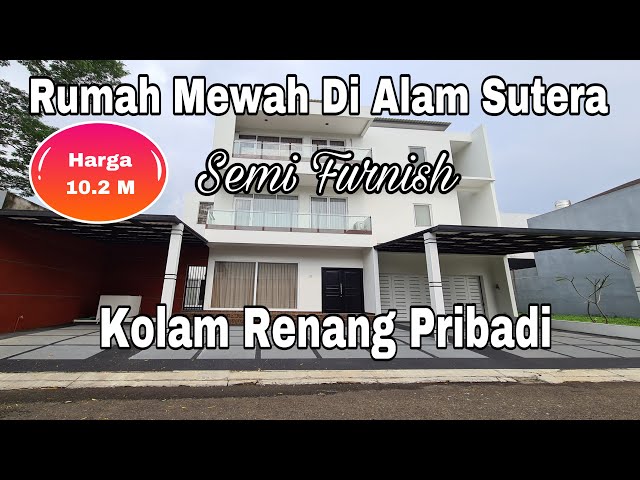 Rumah Mewah Dengan Kolam Renang Di Alam Sutera Cluster Sutera Palma