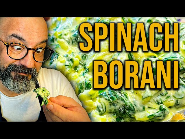 Persian Spinach Borani - بورانی اسفناج اصیل ایرانی