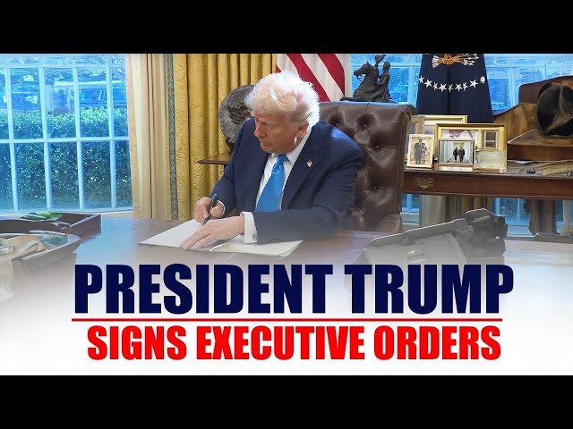 LIVE: President Donald Trump signs another batch of Executive orders I USA I America I Oval office