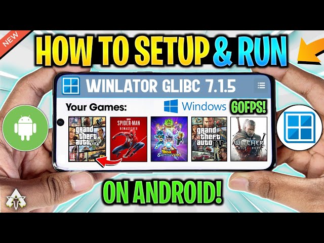 NEW 🔥 WINLATOR ANDROID GLIBC V5  - SETUP/SETTINGS/GTA 5 GAMEPLAY | BEST WINDOWS EMULATOR?