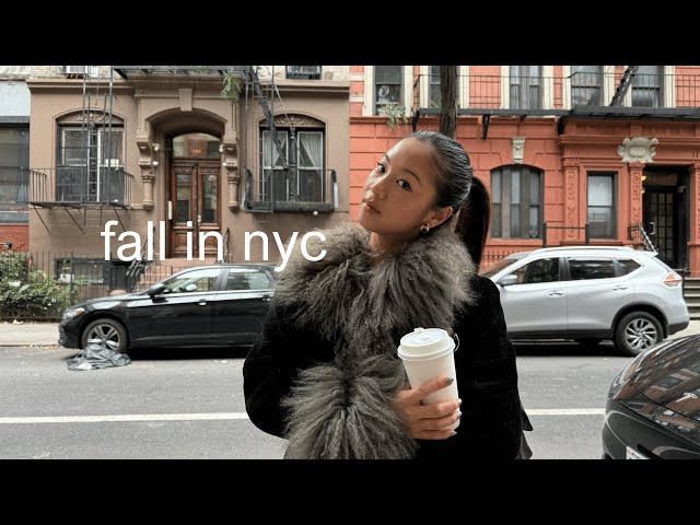 fall in NYC .𖥔˖🍁  recipes, outfits, night routine vlog