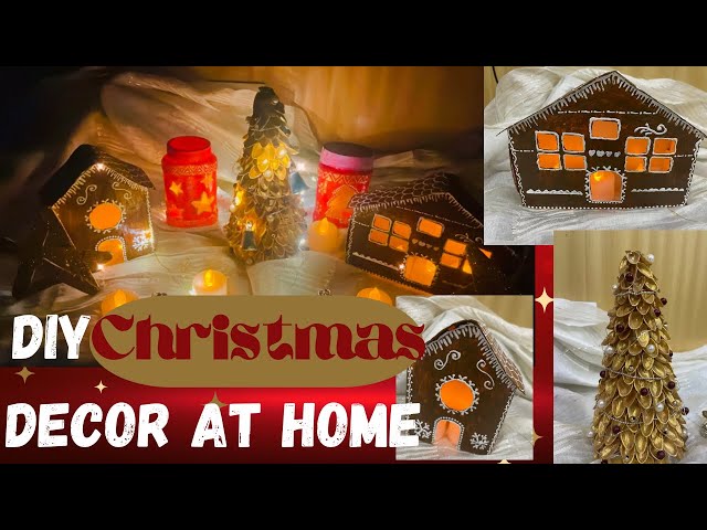 Christmas decorations ideas/DIY Gingerbread house/Bestoutofwaste#Christmas#gingerbreadhouse