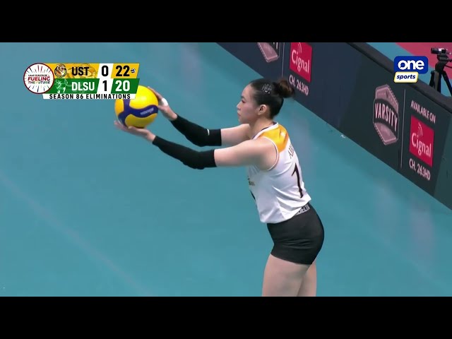 UST GETS SECOND SET vs DLSU 💥 | UAAP SEASON 86 WOMEN'S VOLLEYBALL