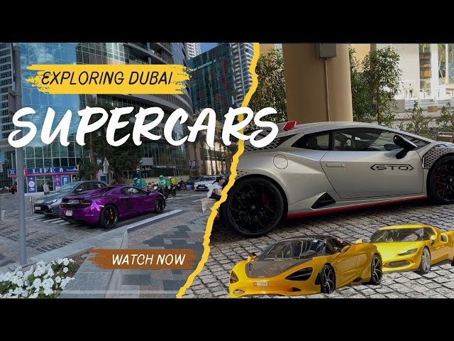 Dubai Supercar Tour – Lamborghini Huracán STO , McLaren & More Exotic Rides