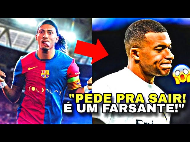 🚨🚨IH!! JORNAIS ESPANHÓIS DETONAM MBAPPÉ e ALIVIAM pra VINI JR APÓS VEXAME PRO BARÇA!