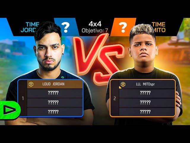 TIME JORDAN vs TIME MITO NA LOUD FREE FIRE!!