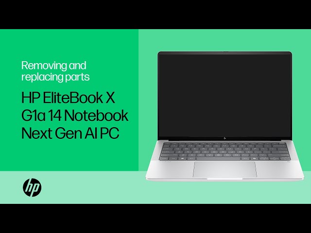 Removing & replacing parts | HP EliteBook X G1a 14 Notebook Next Gen AI PC | HP computer service