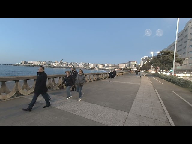 Paseo Marítimo de A Coruña. A Coruña (VR180 3D)