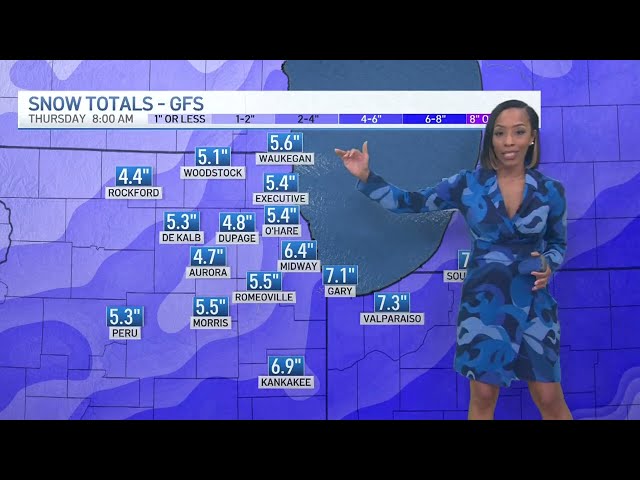 Chicago has 2 CHANCES for accumulating snow this week