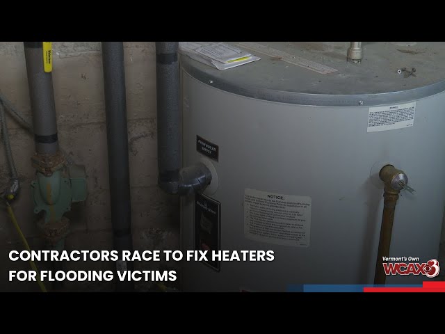 Contractors race to fix heaters for flooding victims