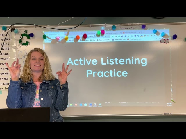 SEL for 3/8/22 Active Listening & Teamwork