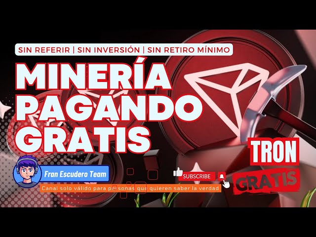 ⚒️ ¡Nueva! Minería en la Nube [TRX] pagando SIN INVERTIR | Gana Criptomonedas Gratis