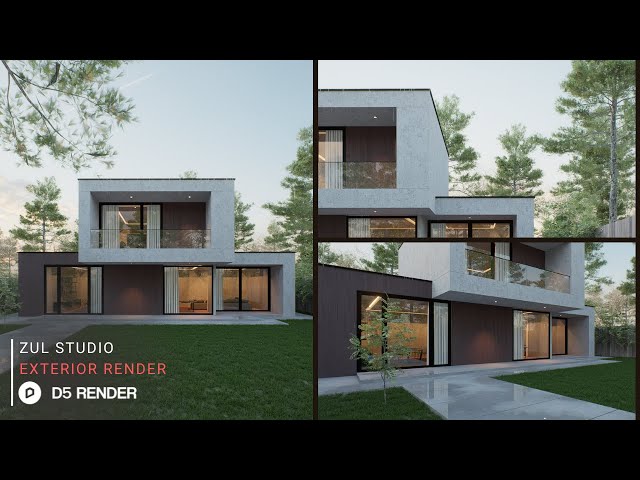 Image & Animation with D5 Render | Private House 321 Part 2 | Downloadable File Included