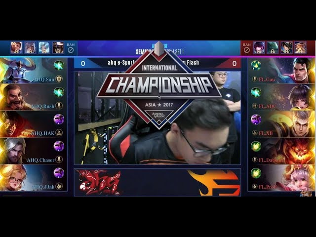 Arena of Valor :  AIC SEMI FINALS 2018 | AHQ vs FL Match 1 Set 1