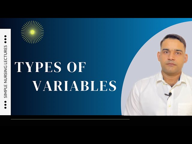 Types of variables in research