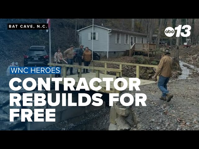 Contractor helps Helene-hit North Carolina families for FREE