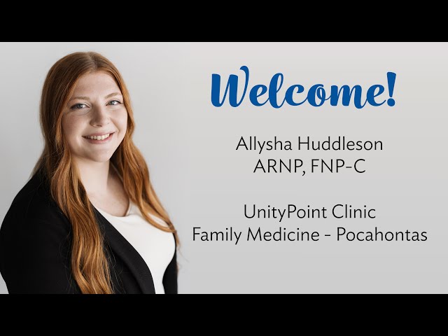 Allysha Huddleson, ARNP, Joins UnityPoint Clinic Family Medicine - Pocahontas