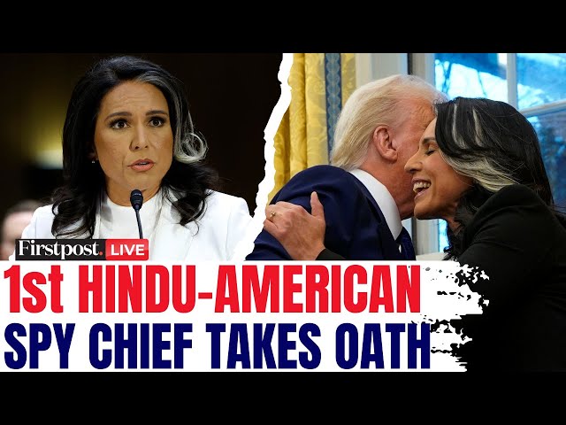 Tulsi Gabbard Swearing-in LIVE: President Donald Trump's Spy Chief Tulsi Gabbard Sworn-in | N18G