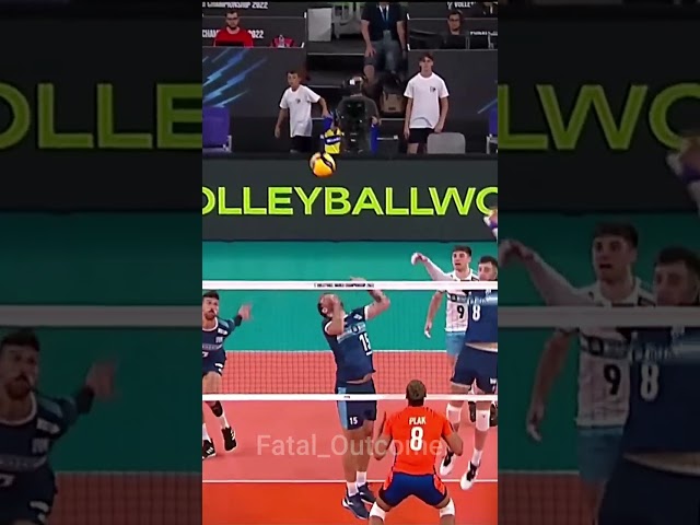 The art of Luciano De Cecco #volleyballmatch #volleyballworld #volleyball #vnl #vnl2024