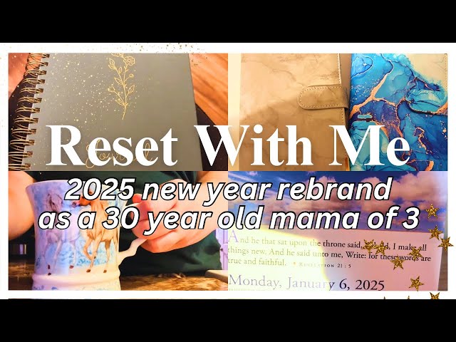 RESET WITH ME FOR 2025 🌿 // NEW YEAR GOALS, LOW INCOME SAVINGS PLAN & FINANCES, ORGANIZING & MORE!