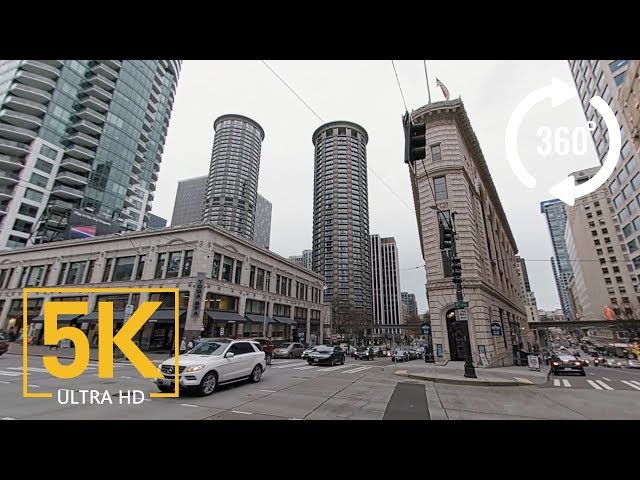 Seattle 5K 360° VR Video - Seattle City North Downtown. Part #2