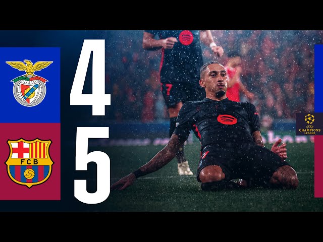 HIGHLIGHTS | SL BENFICA 4 vs 5 FC BARCELONA | UEFA CHAMPIONS LEAGUE 24/25 ⚽